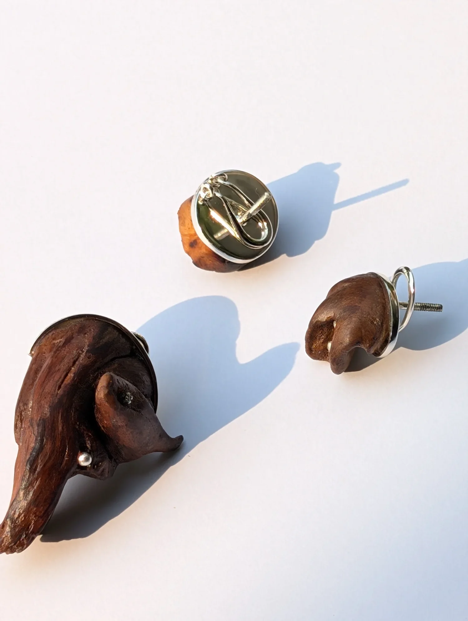 Gem and Grain Dark Studs