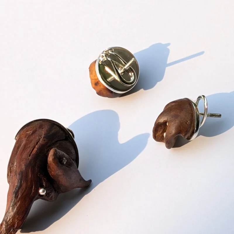 Gem and Grain Dark Studs