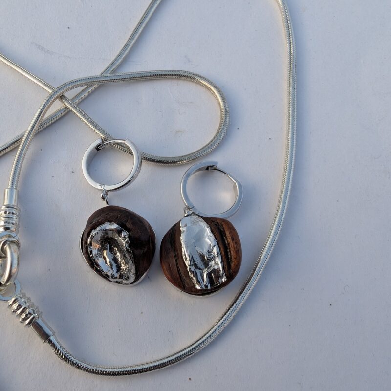 Wood and Wave Bali Earrings