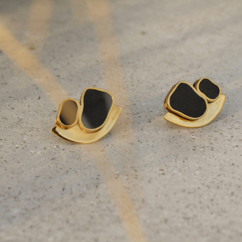 BLACK SUN EARRINGS
