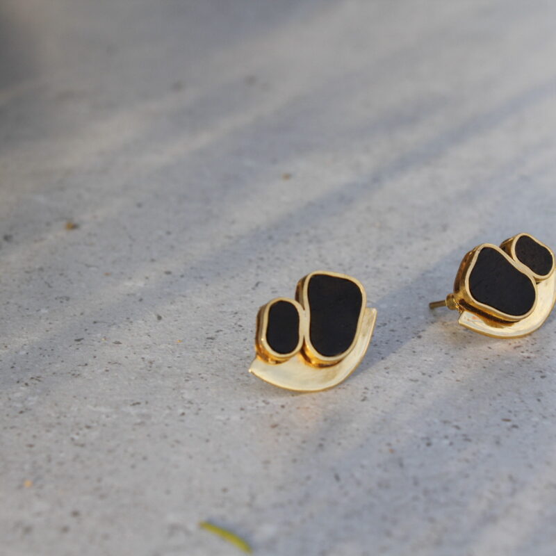 BLACK SUN EARRINGS