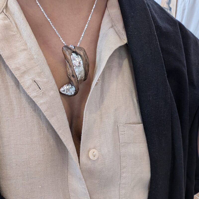 Wood and Wave Pendant