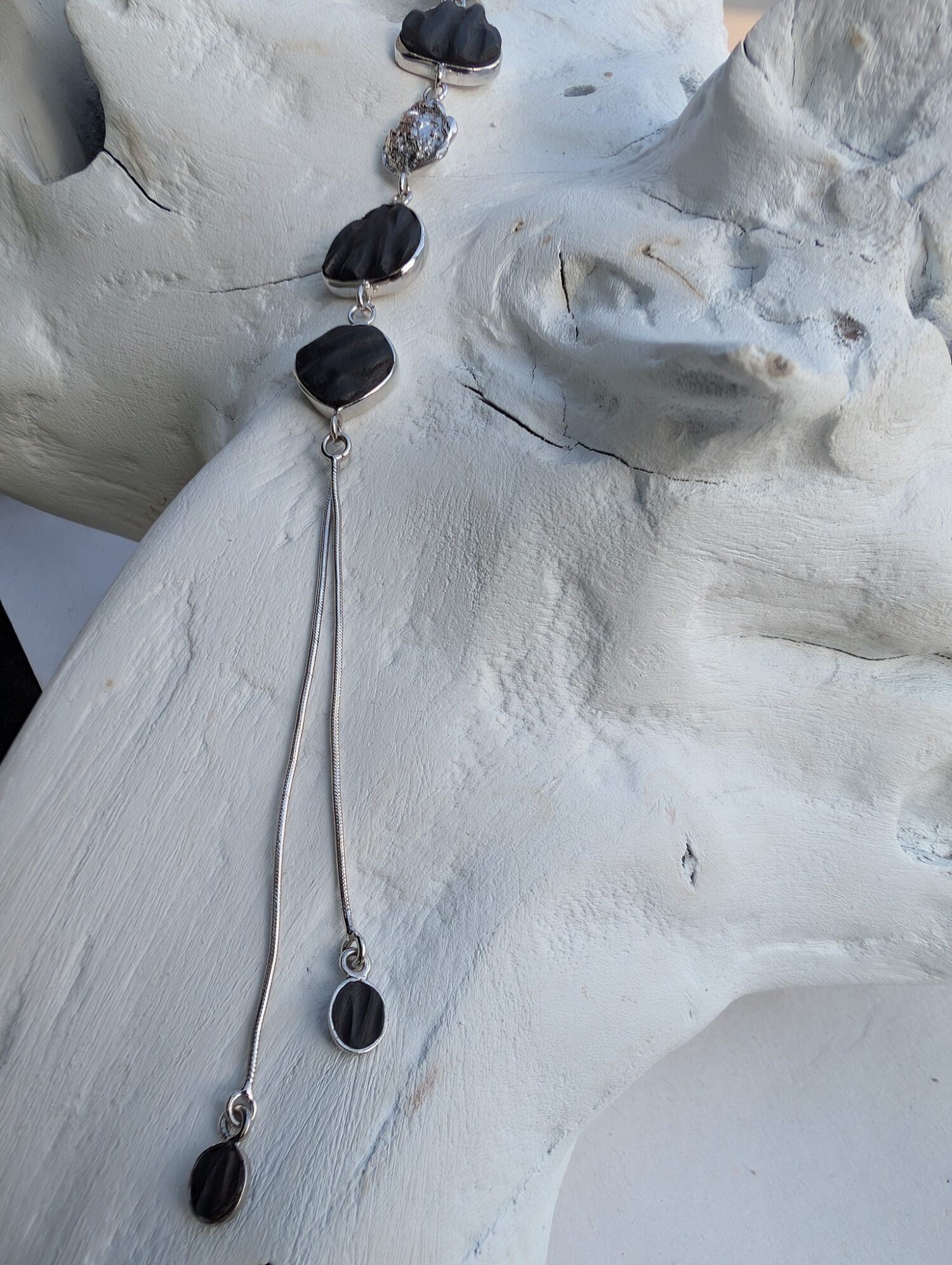 Black Waterfall Necklace