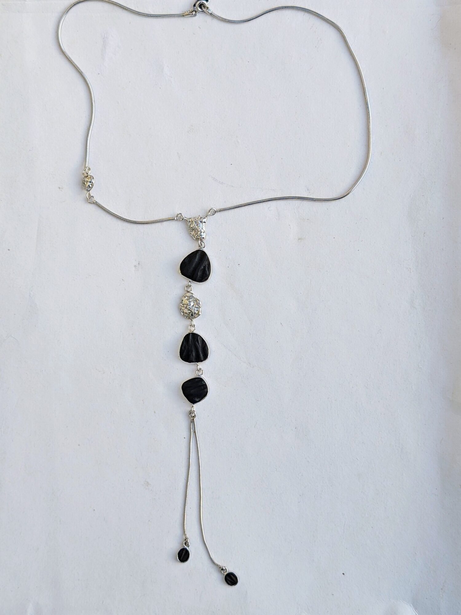 Black Waterfall Necklace
